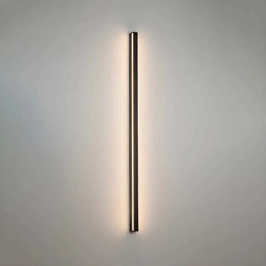 Black 1-Light Plastic Standard Wall Light view 1