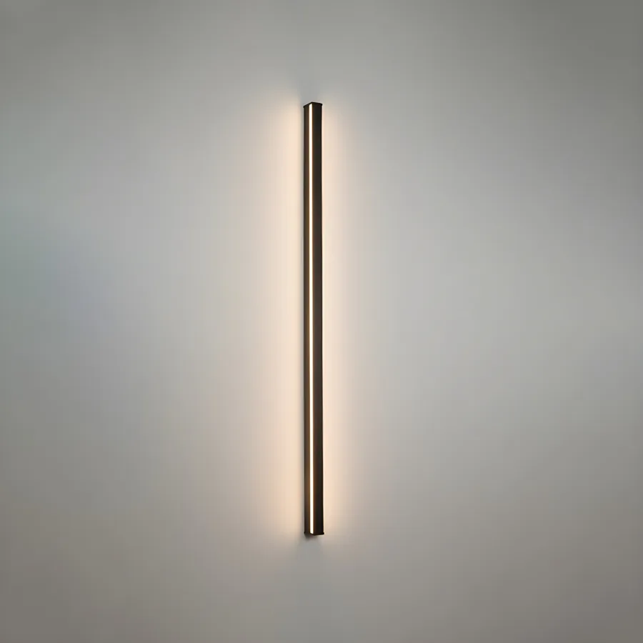 Black 1-Light Plastic Standard Wall Light view 2