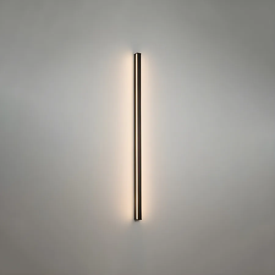 Black 1-Light Plastic Standard Wall Light view 3