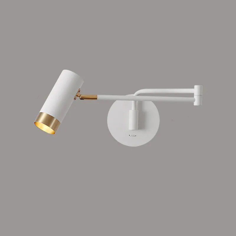 Gold 1-Light Iron Swing Arm view 1
