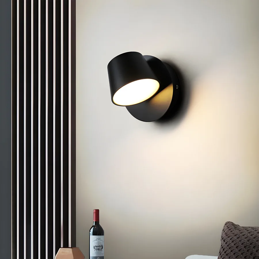 White 1-Light Acrylic Reading Wall Sconce view 1