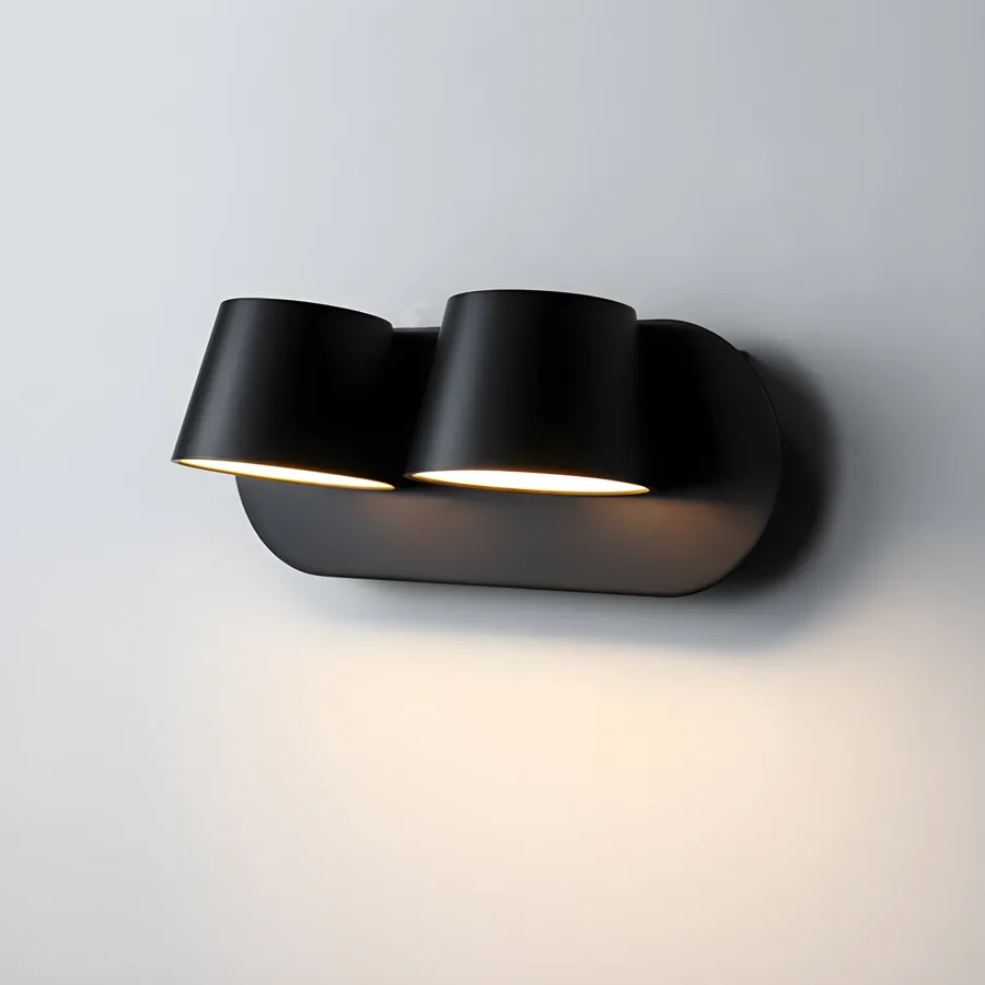 White 1-Light Acrylic Reading Wall Sconce view 3