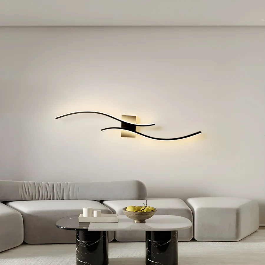 Black 2-Light Acrylic Linear view 1