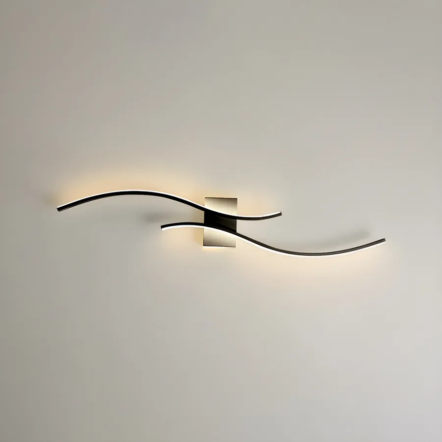 Black 2-Light Acrylic Linear view 2