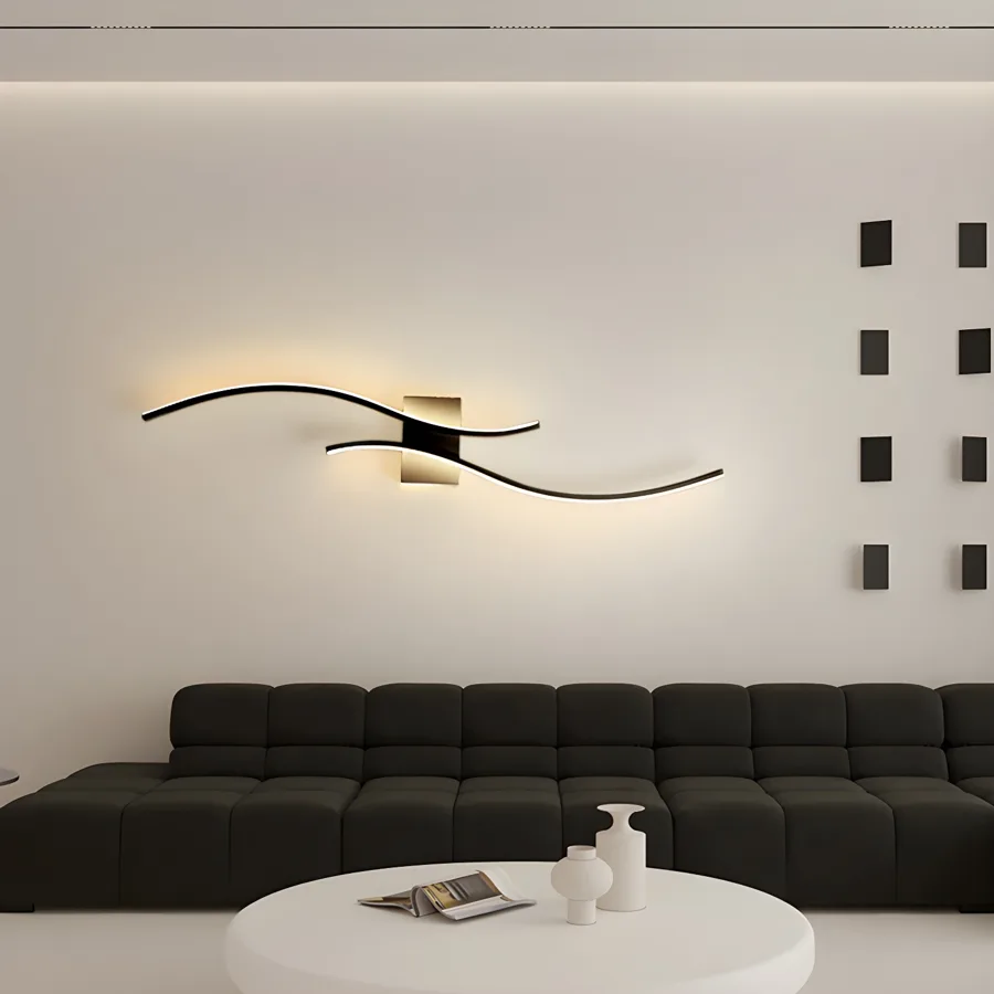Black 2-Light Acrylic Linear view 3