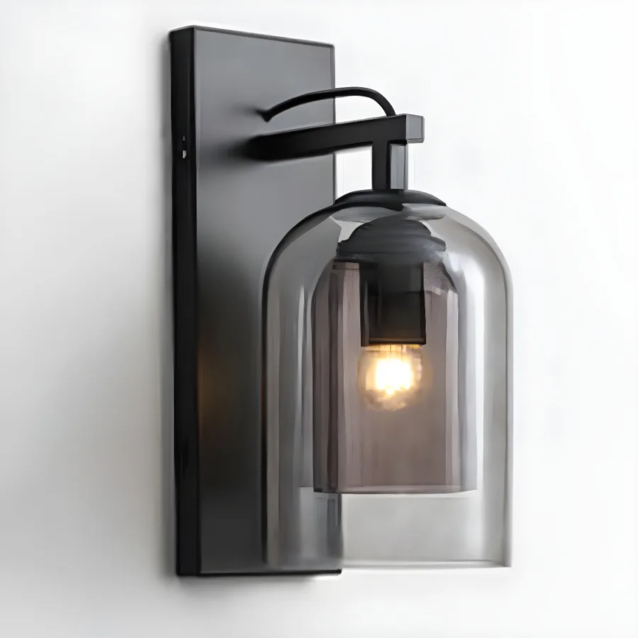 Blue 1-Light Glass Standard Wall Light view 1