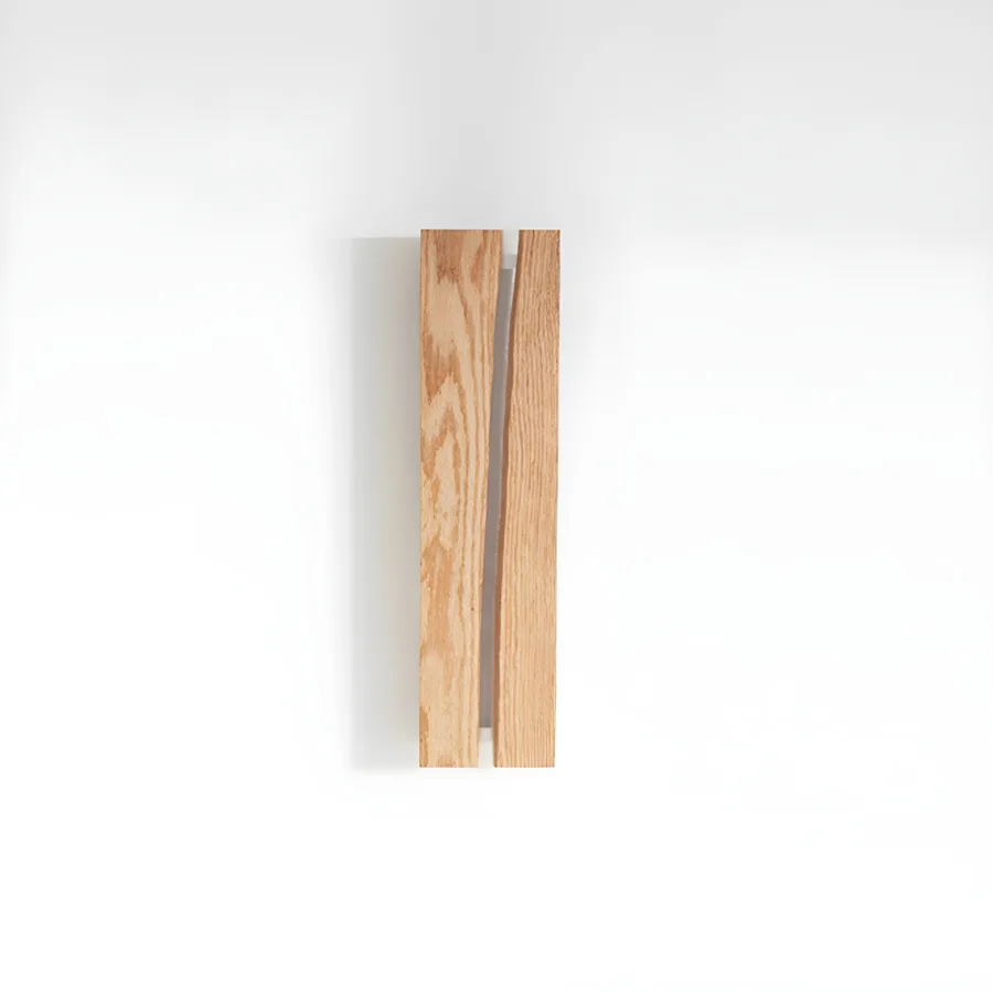 Natural Wood 1-Light Resin Geometric view 3