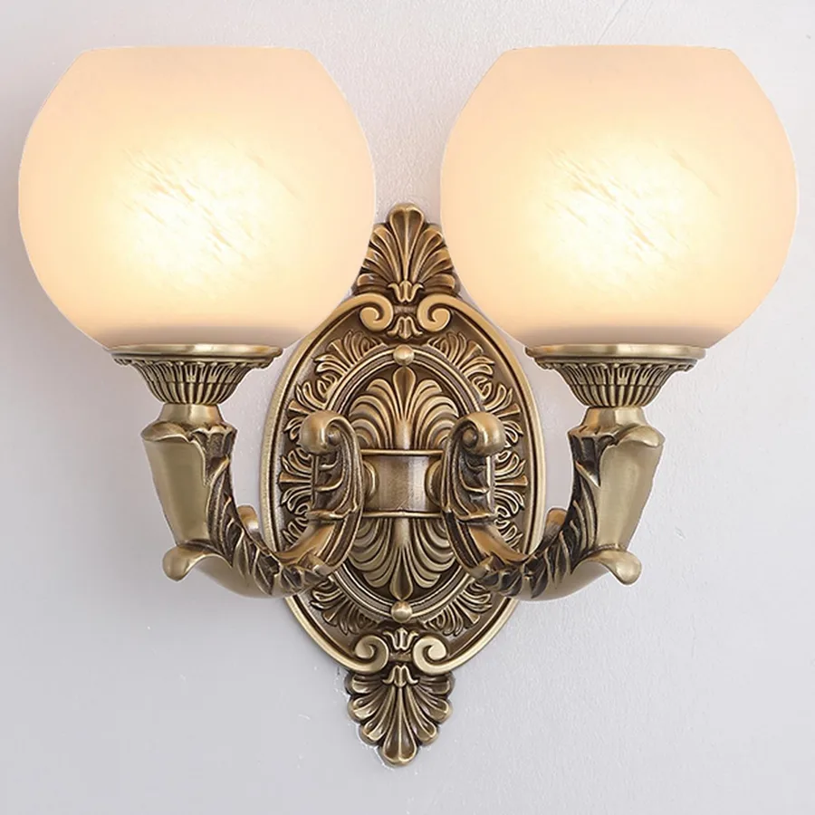 Brass 1-Light Glass Bowl view 2