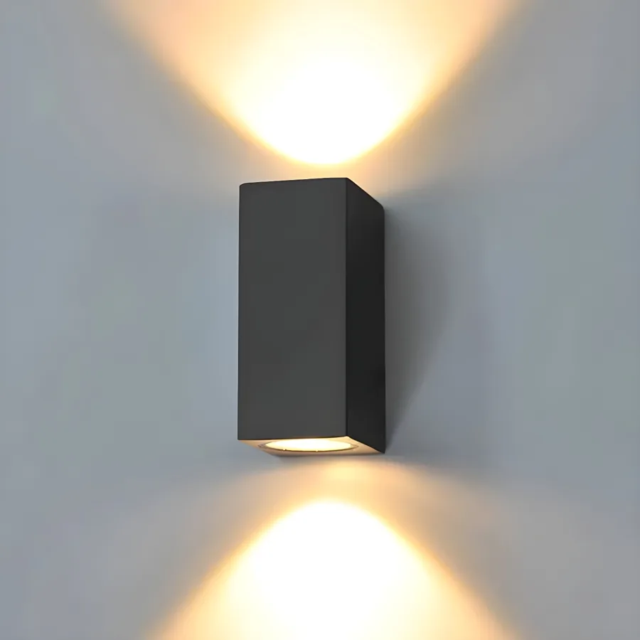 Black 1-Light Aluminum Cylinder view 1