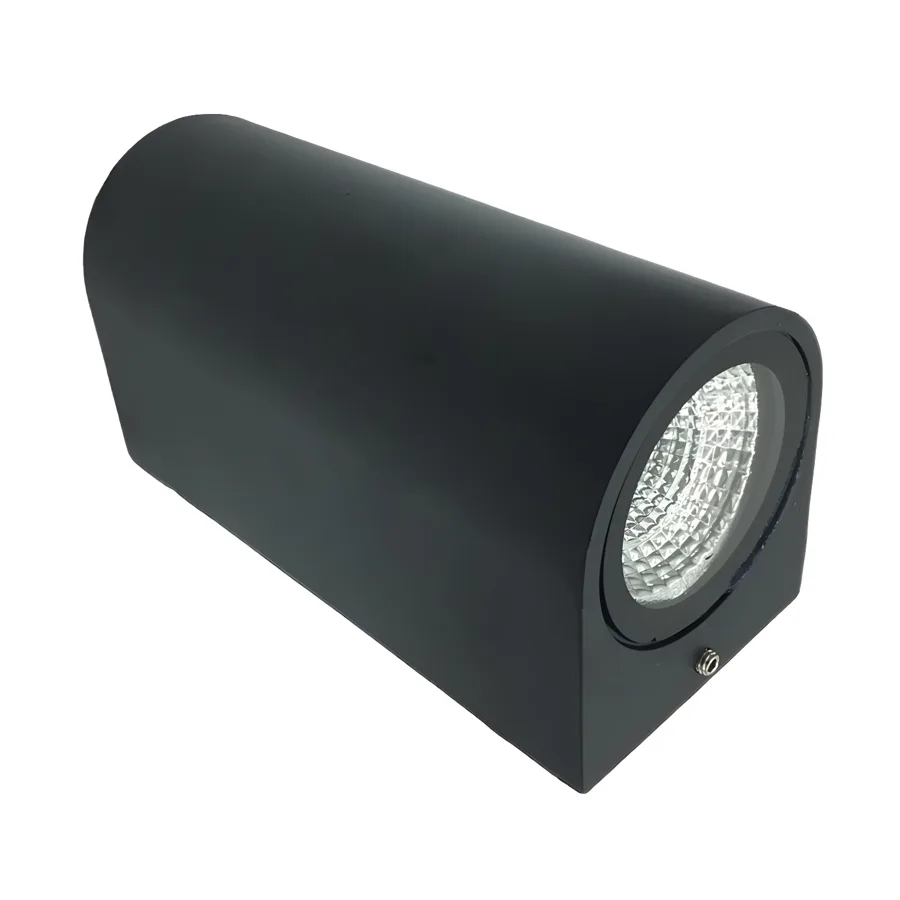 Black 1-Light Aluminum Cylinder view 2