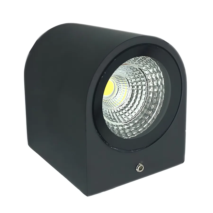 Black 1-Light Aluminum Cylinder view 3