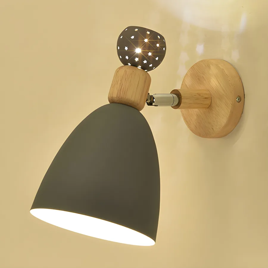White 2-Light Metal Standard Wall Light view 2