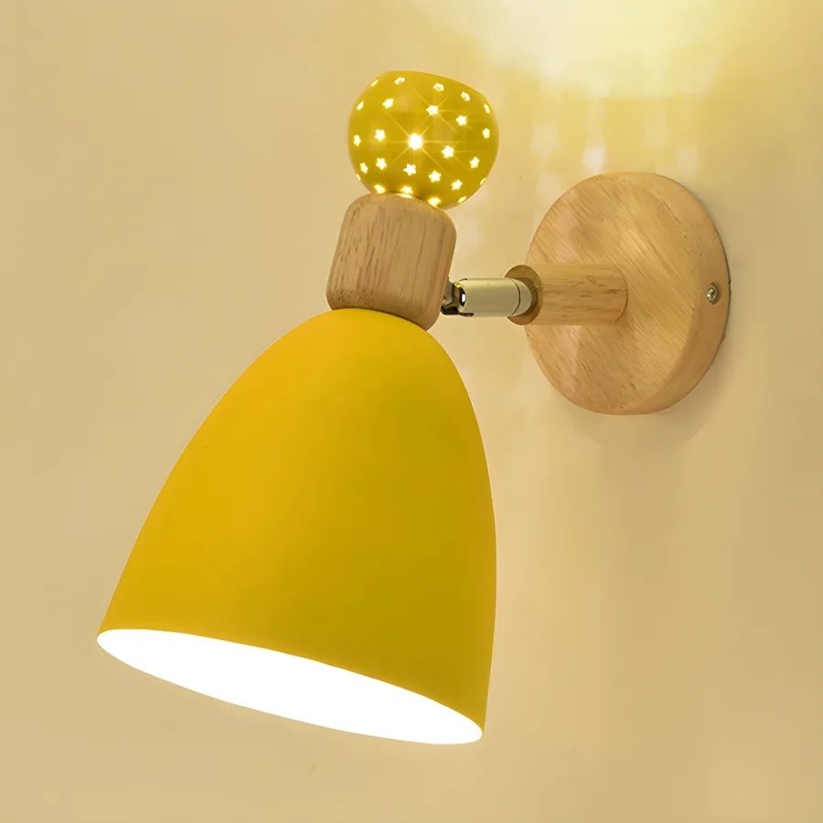 White 2-Light Metal Standard Wall Light view 3