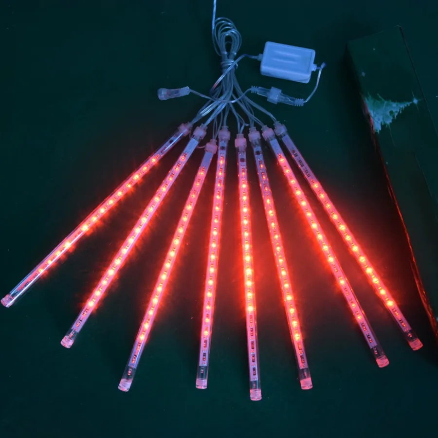 White 8-Light Icicle Rope Light view 2
