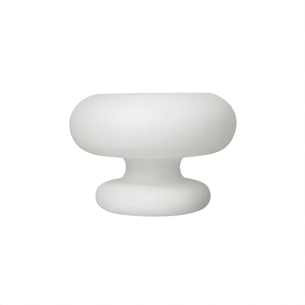 White 1-Light Glass Table Lamp