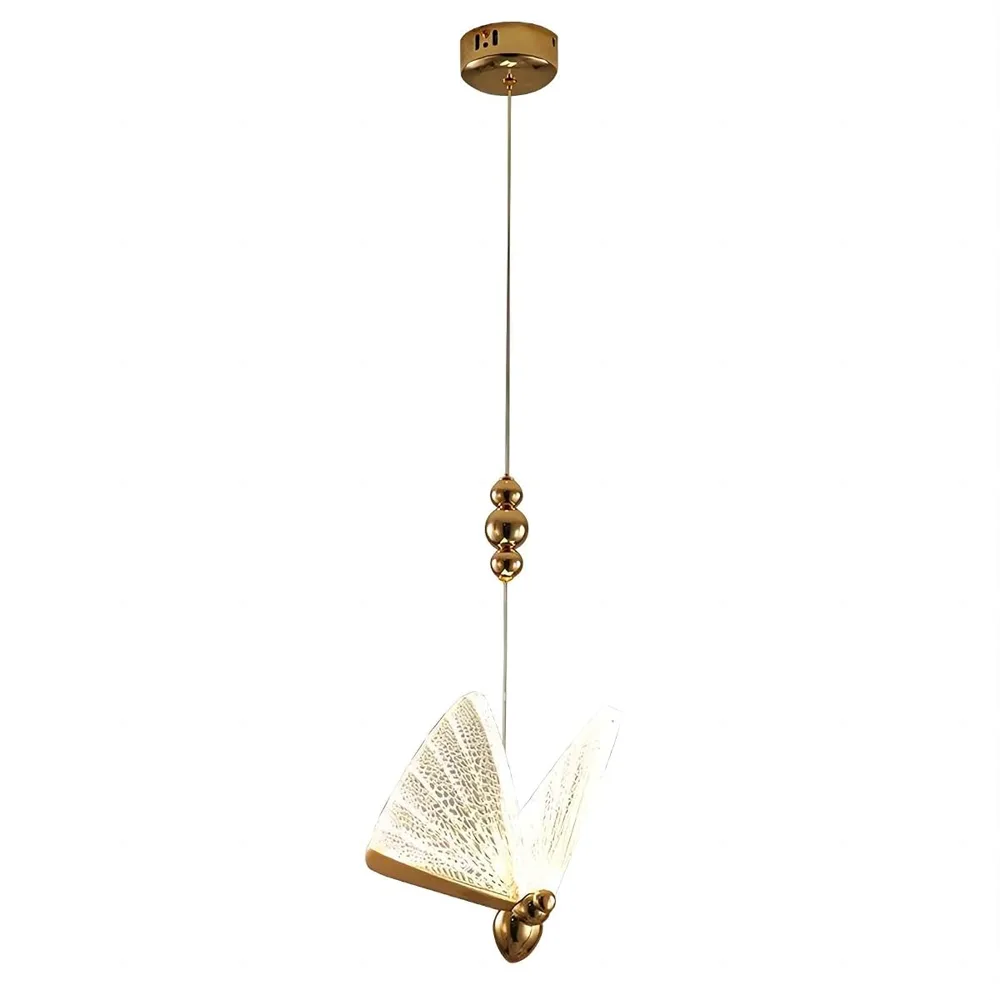 Clear 1-Light Acrylic Pendant