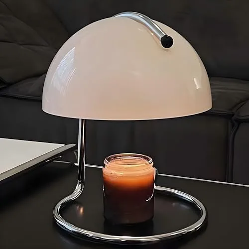 Modern Table Lamp, 8.7 Inch Bauhaus Style Semicircle Shape