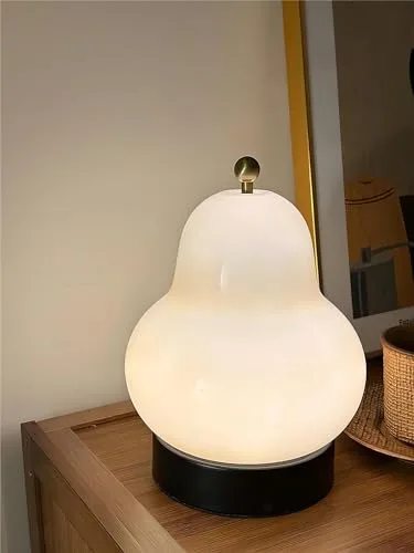 French Cream Pear Table Lamp Bedroom Bedside Minimalist Living