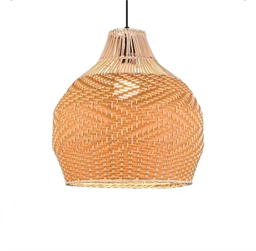 Wabi-Sabi Fuigu Art Chandelier 13.8 inches Creative Art Hand-Woven