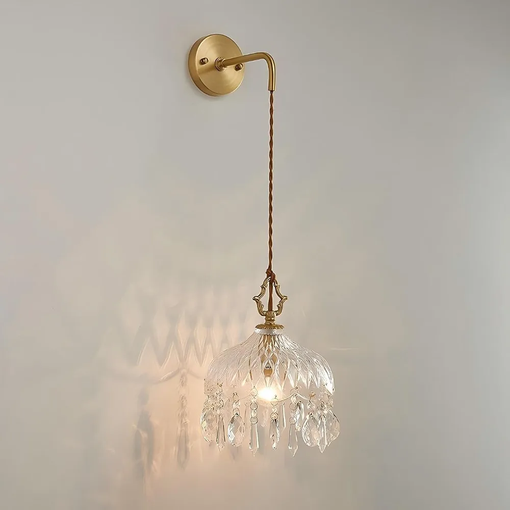 1-Light Glass Sconce