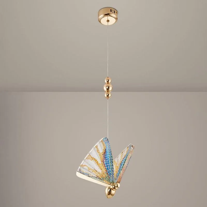 Multicolor 1-Light Acrylic Pendant