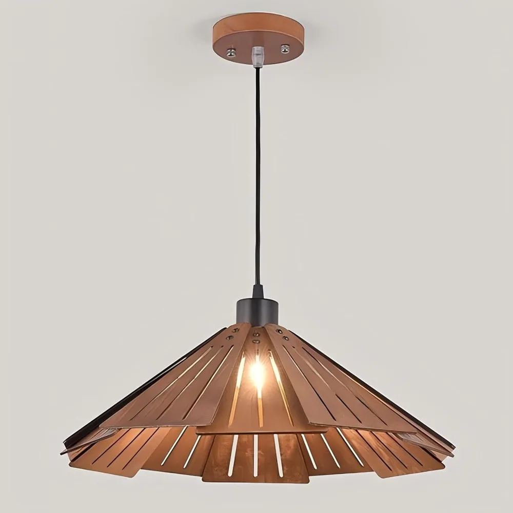 1-Light Wood Pendant