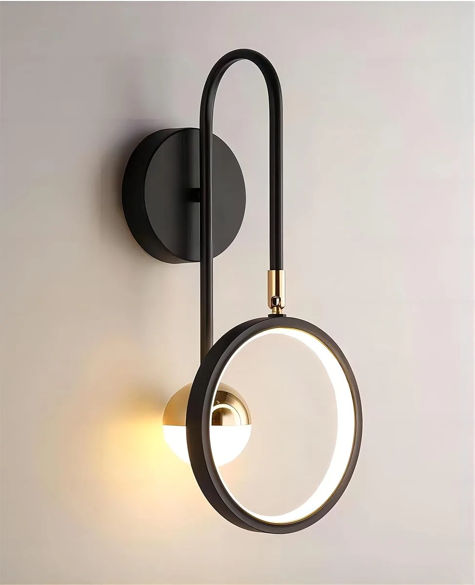 Black 2-Light Acrylic Wall