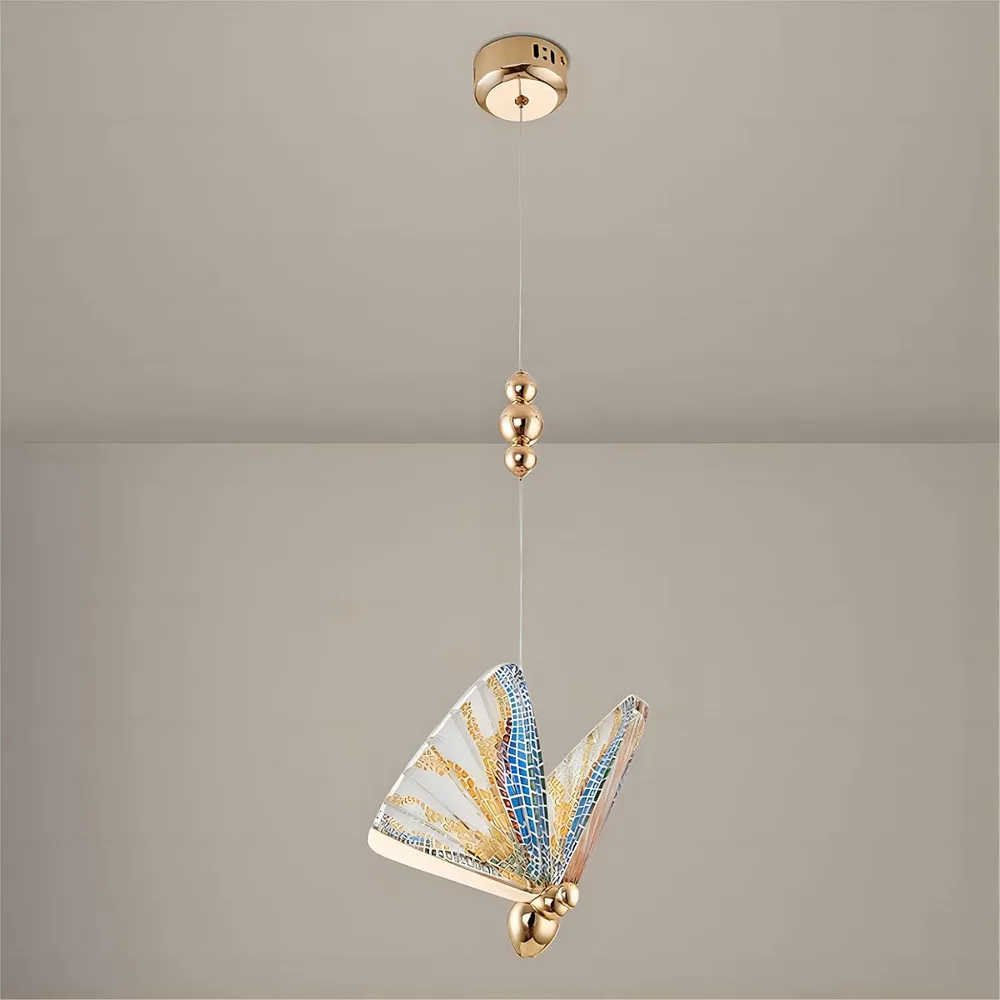 Multicolor 1-Light Acrylic Pendant