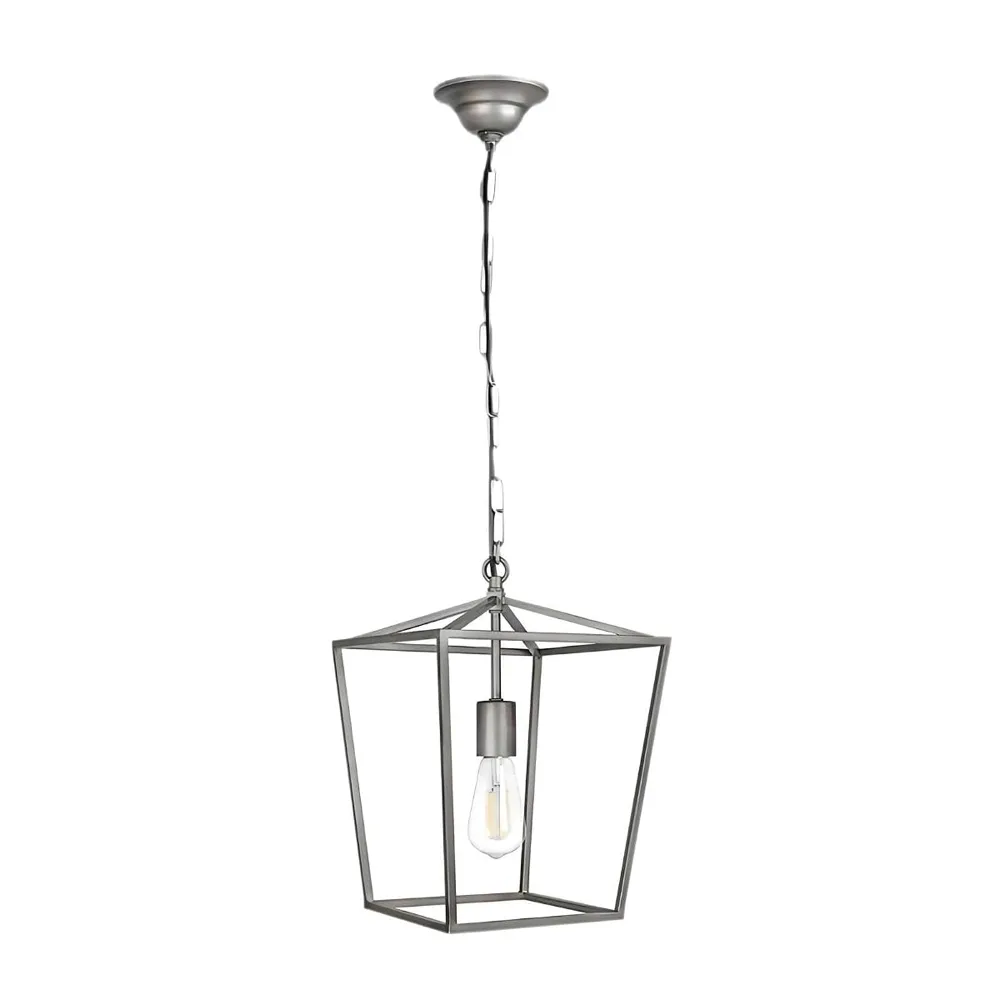 Chrome 1-Light Metal Pendant