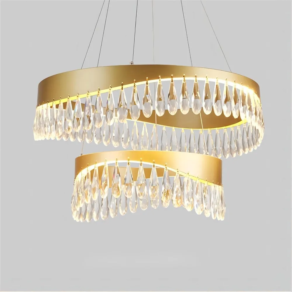 Gold Crystal Chandelier