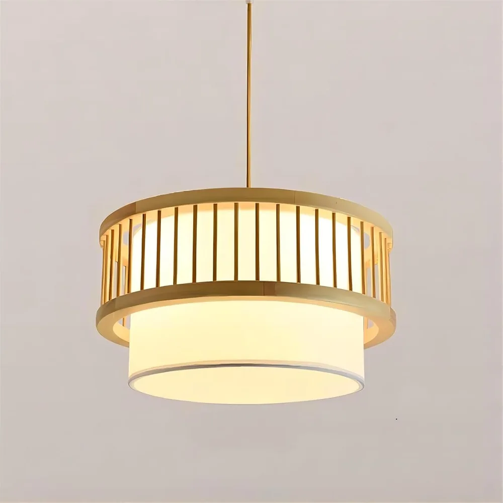 3-Light Wood Pendant