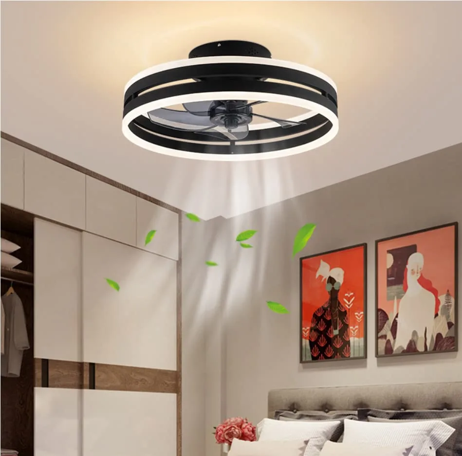 Ceiling Fan with Light, 19.7 Inch Ceiling Fan Light