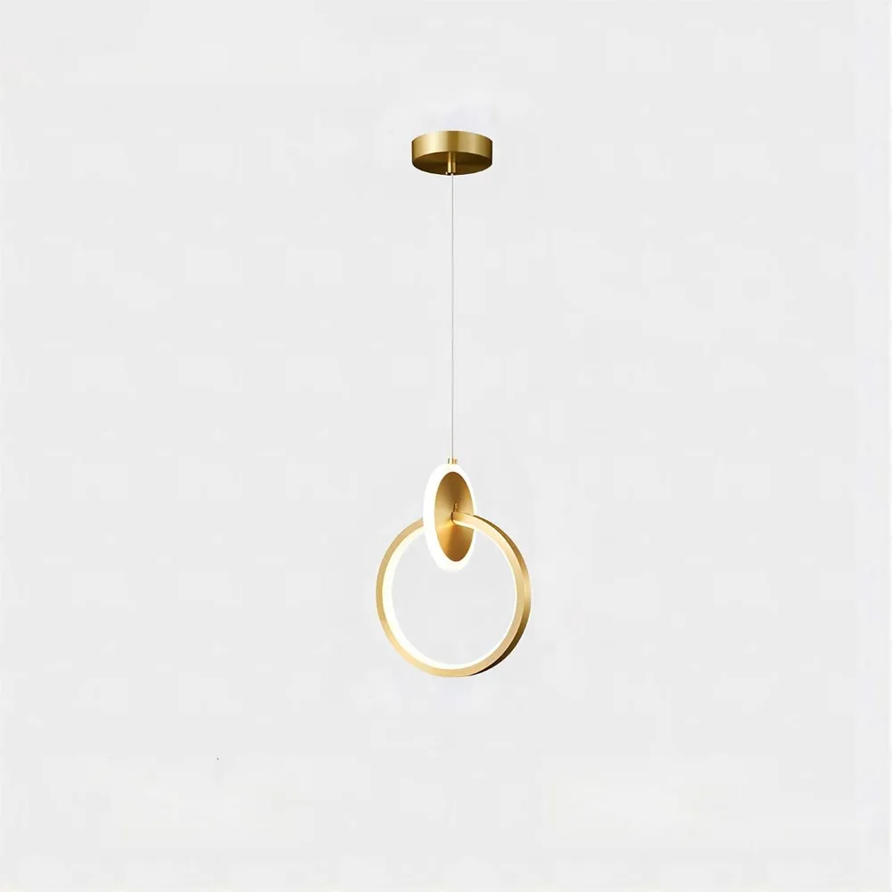 Gold 1-Light Silicone Chandelier