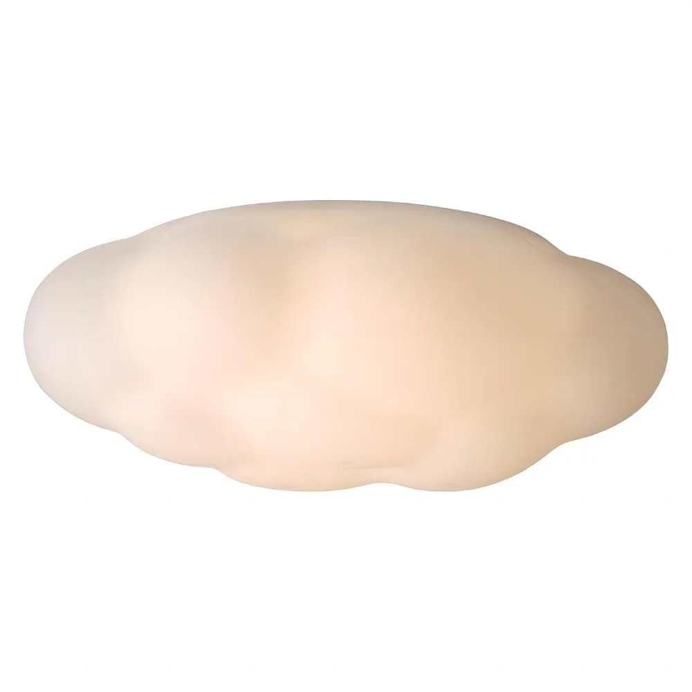 11.8 Inch Cloud Shape Ceiling Light, Modern Metal Flush
