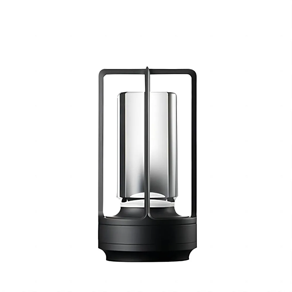 Black Acrylic, Aluminum, Iron Led