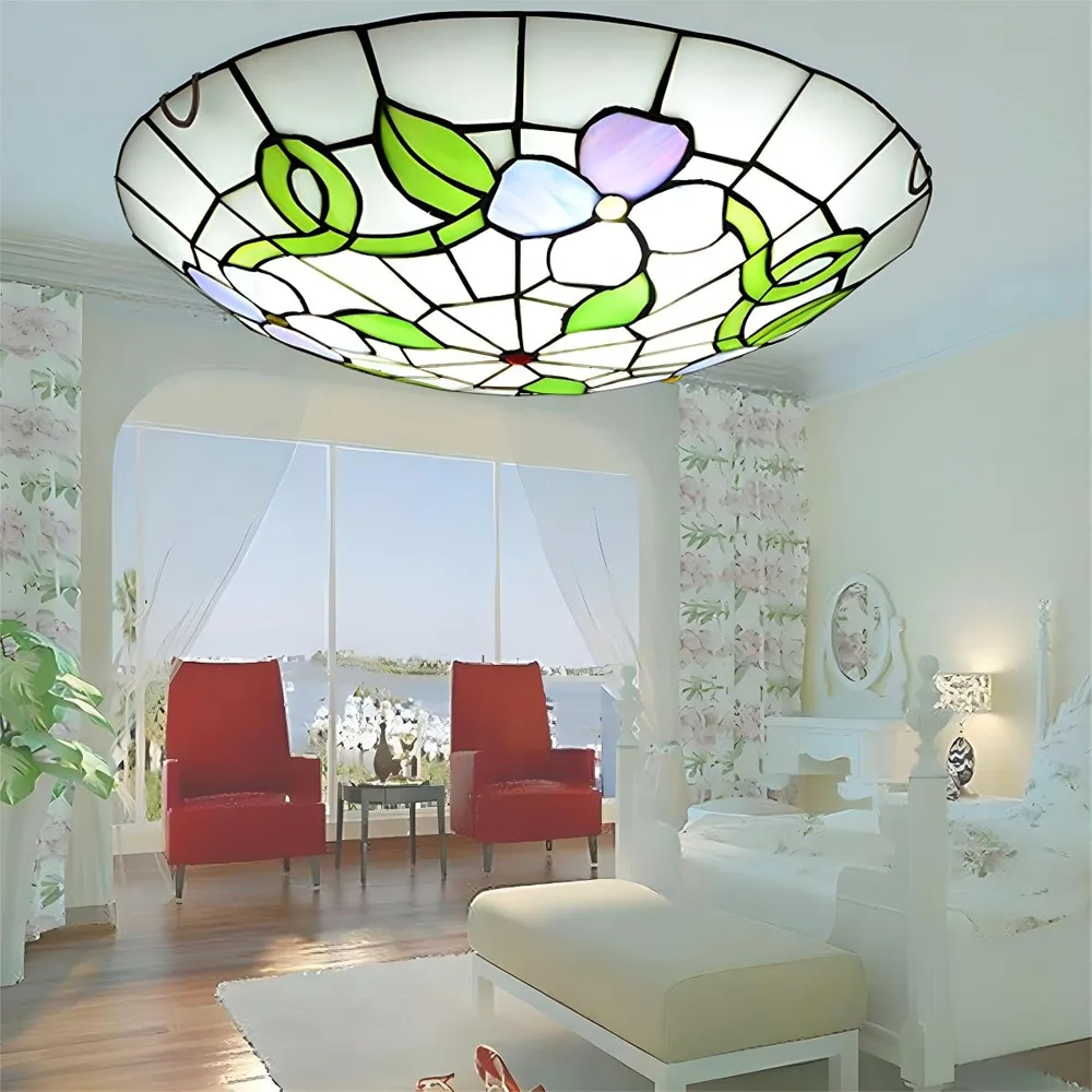 Colorful Glass Close to Ceiling