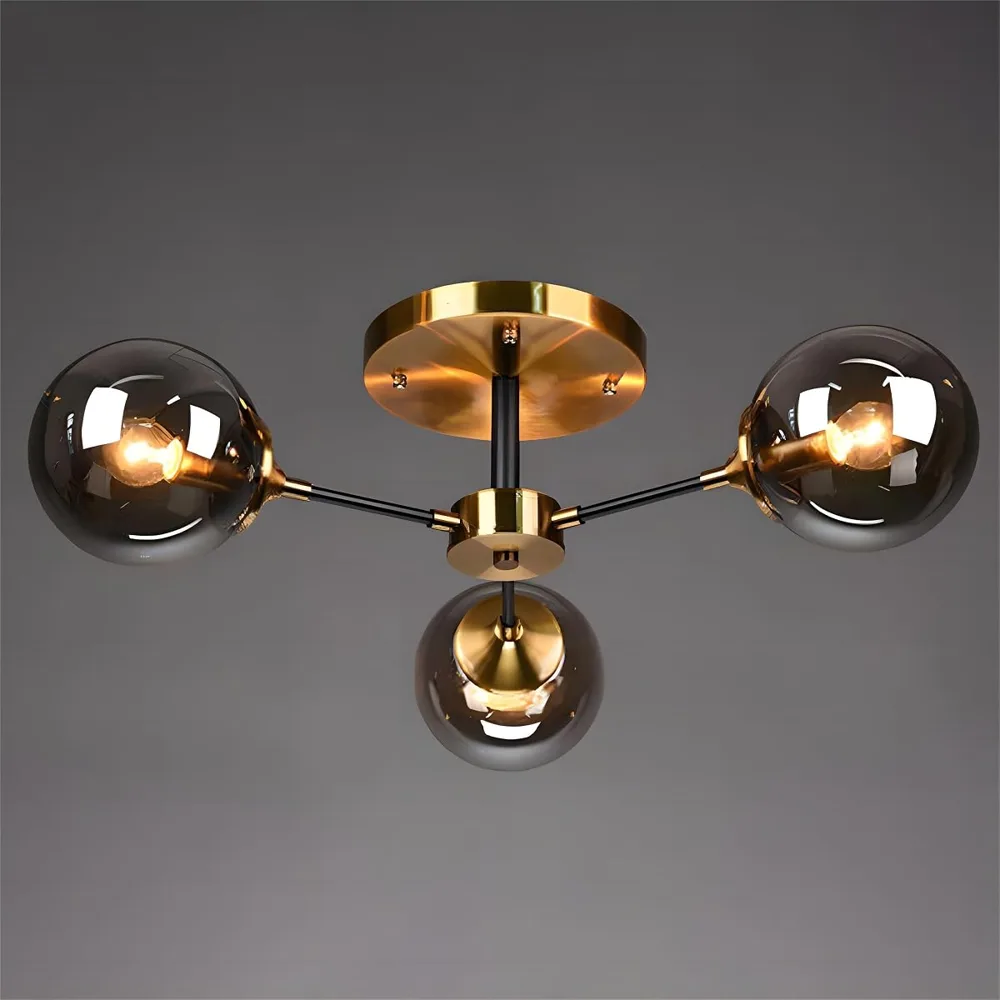 Simple Modern Living Room Bedroom Glass Ceiling Pendant 3