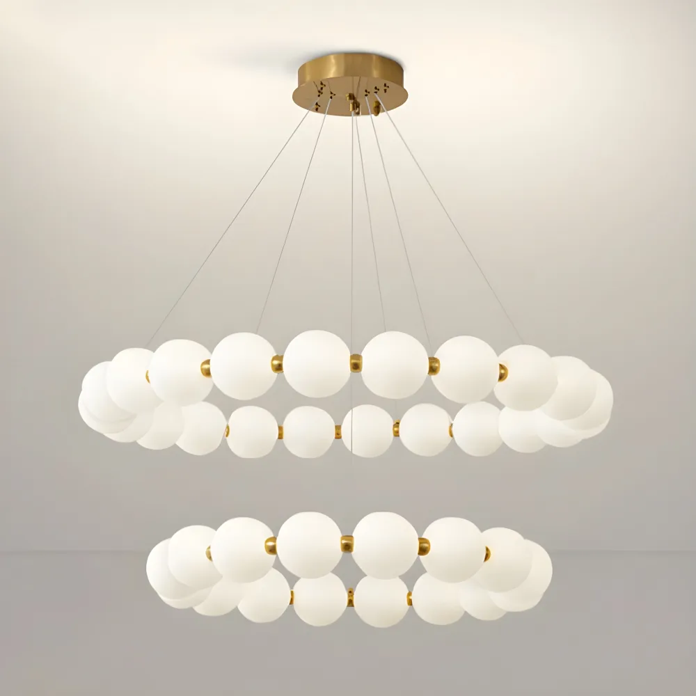 White 19-Light Plastic Globe