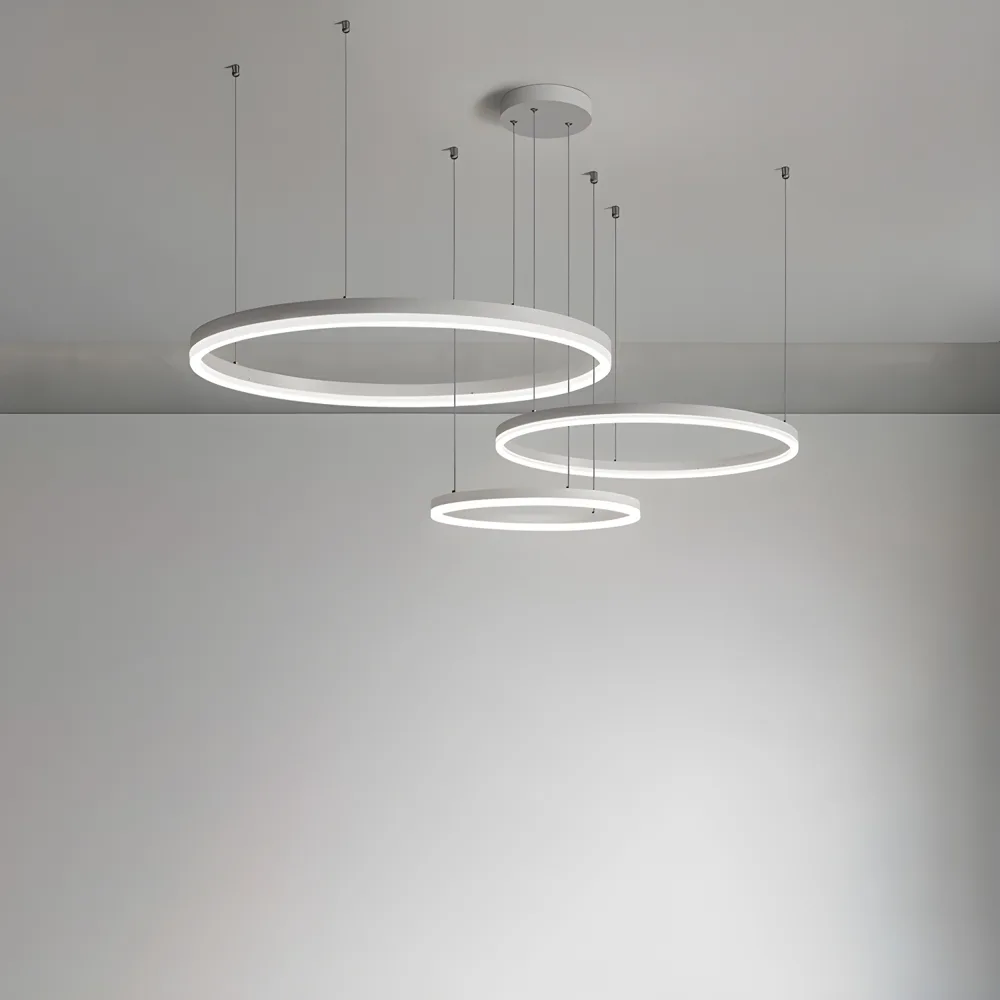 White 3-Light Acrylic Tiered