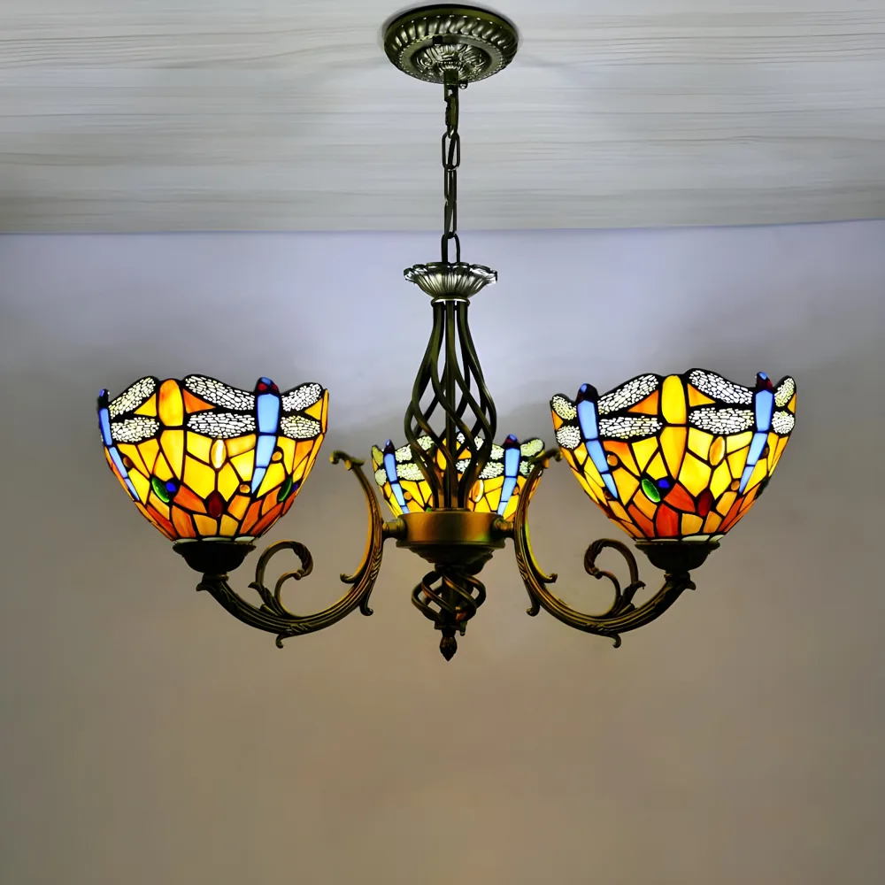 Cream 3-Light Glass Novelty