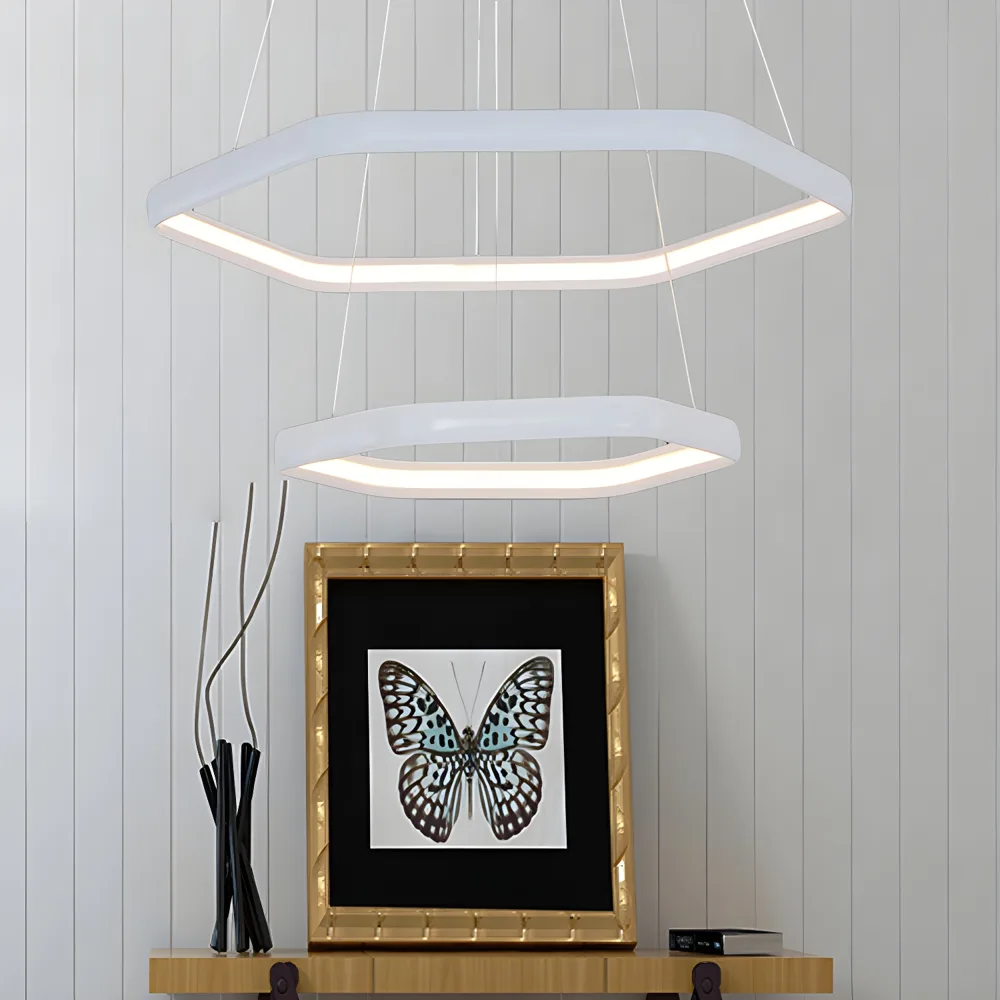 White 1-Light Chandeliers