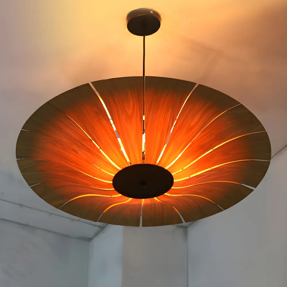 Reddish Brown 3-Light Chandeliers