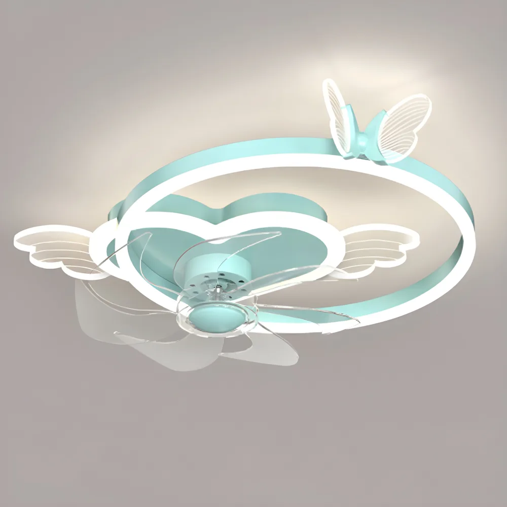 Blue 2-Light Flush-Mount Type