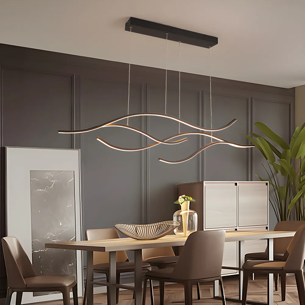 Gold 1-Light Acrylic Island Lights