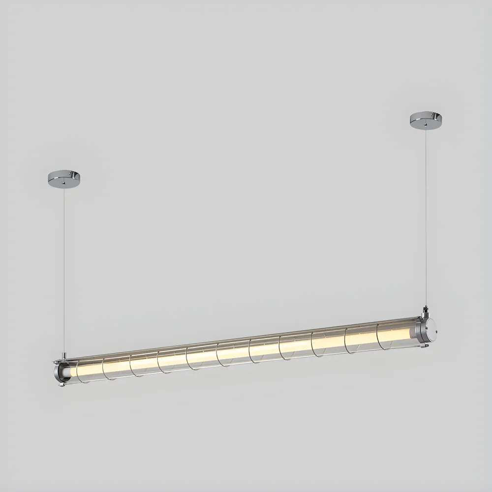 Black 1-Light Glass Island Lights