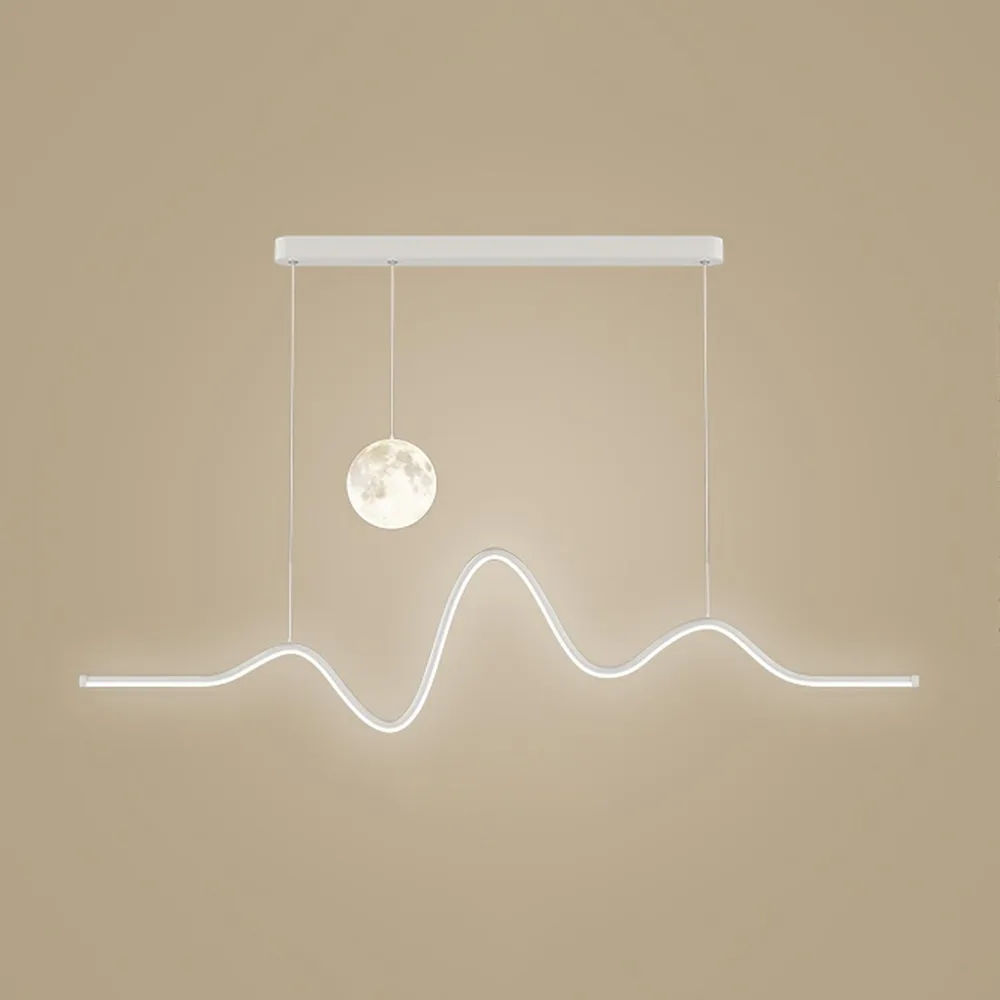 White 2-Light Silicone Geometric