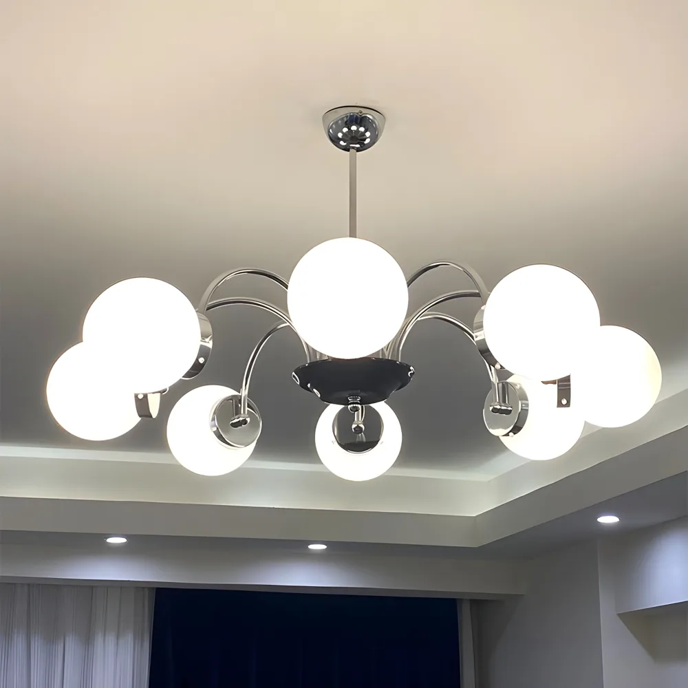 Walnut 1-Light Acrylic Island Lights