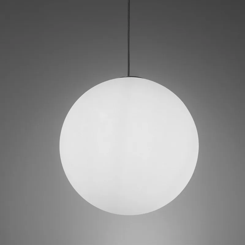 White 1-Light Glass Globe