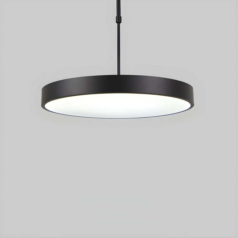 Black 1-Light Acrylic Drum