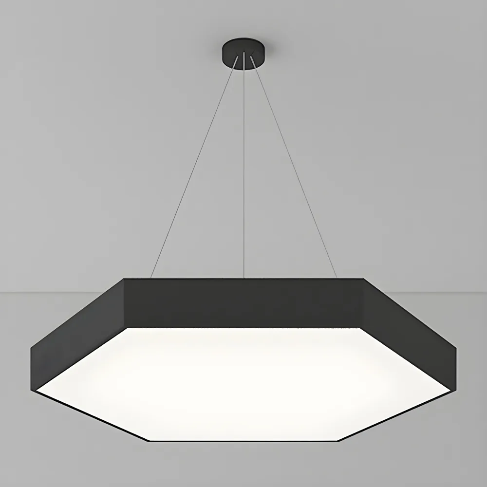 Black 1-Light Acrylic Geometric